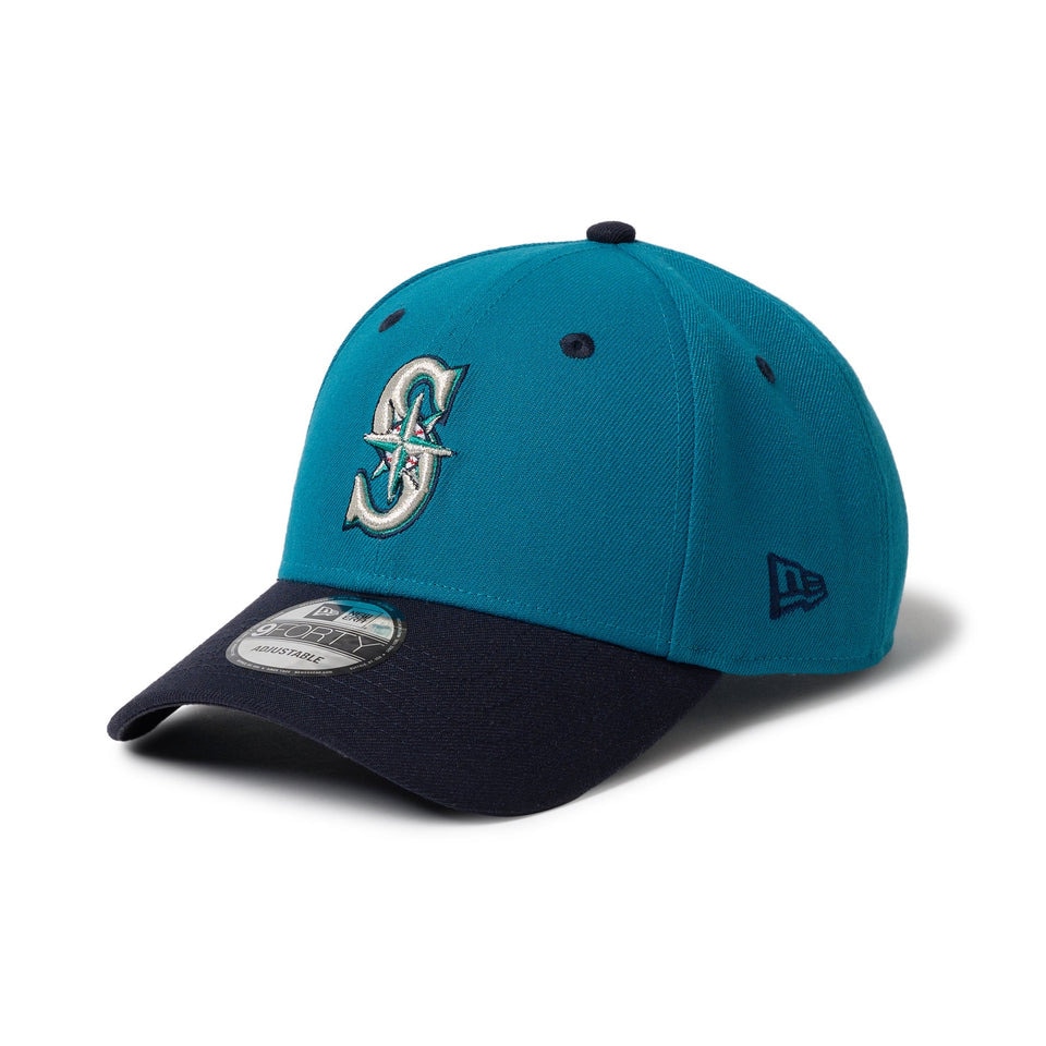 ニューエラ（NEW ERA）（メンズ、レディース）キャップ 9FORTY 2-Tone Woven Label シアトル・マリナーズ シャークティール 青 56-60cm 14667824