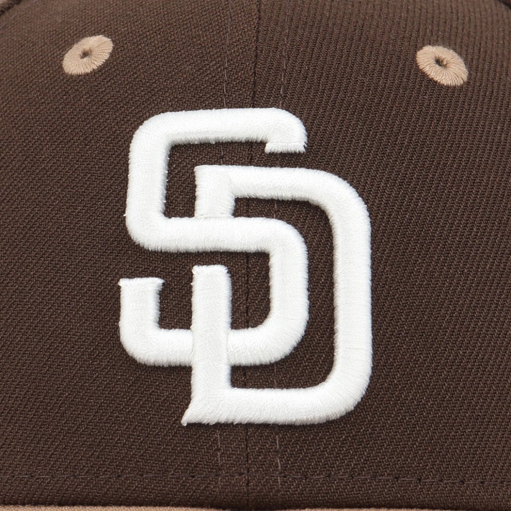 ニューエラ（NEW ERA）（メンズ、レディース）キャップ 9FORTY 2-Tone Woven Label サンディエゴ・パドレス ウォルナット ブラウン 56-60cm 14667826
