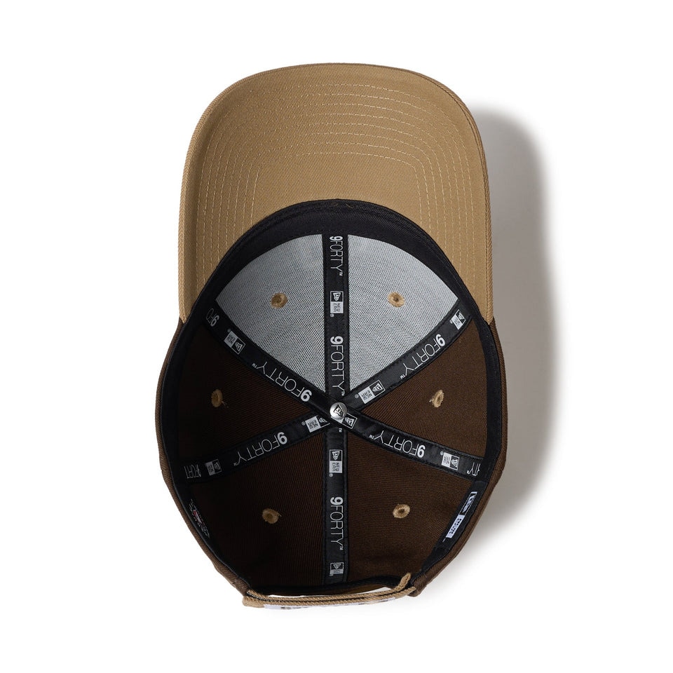 ニューエラ（NEW ERA）（メンズ、レディース）9FORTY 2-Tone Woven Label サンディエゴ・パドレス ウォルナット キャップ 14667826