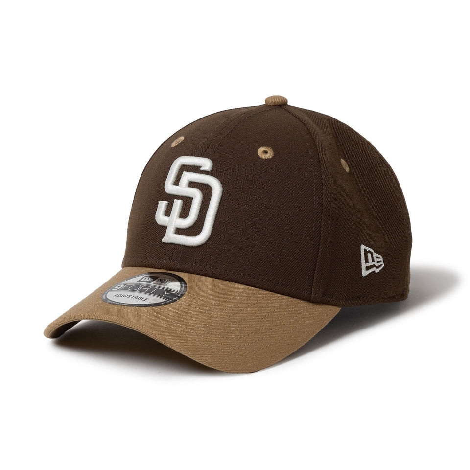 ニューエラ（NEW ERA）（メンズ、レディース）9FORTY 2-Tone Woven Label サンディエゴ・パドレス ウォルナット キャップ 14667826