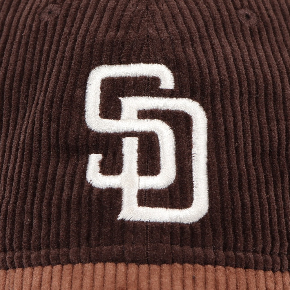 ニューエラ（NEW ERA）（メンズ、レディース）帽子 キャップ 9TWENTY Corduroy コーデュロイ サンディエゴ・パドレス 茶色 Mサイズ 14668027