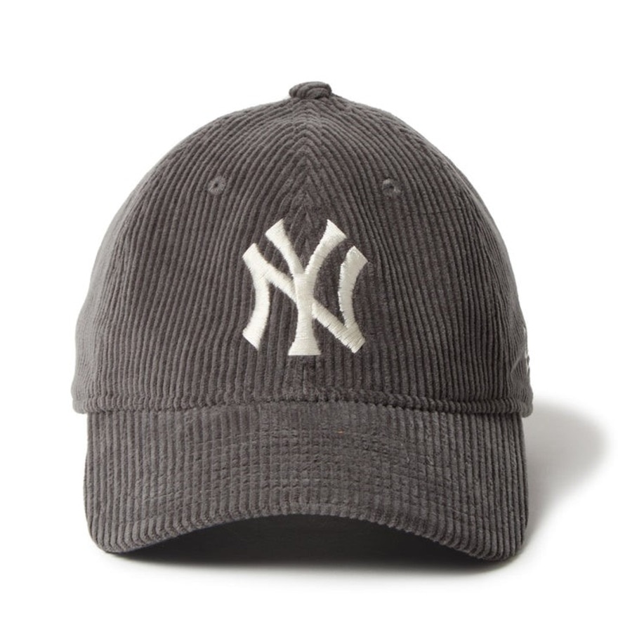 ニューエラ（NEW ERA）（メンズ、レディース）帽子 キャップ 9TWENTY Corduroy コーデュロイ ニューヨーク・ヤンキース グレー Mサイズ 14668029