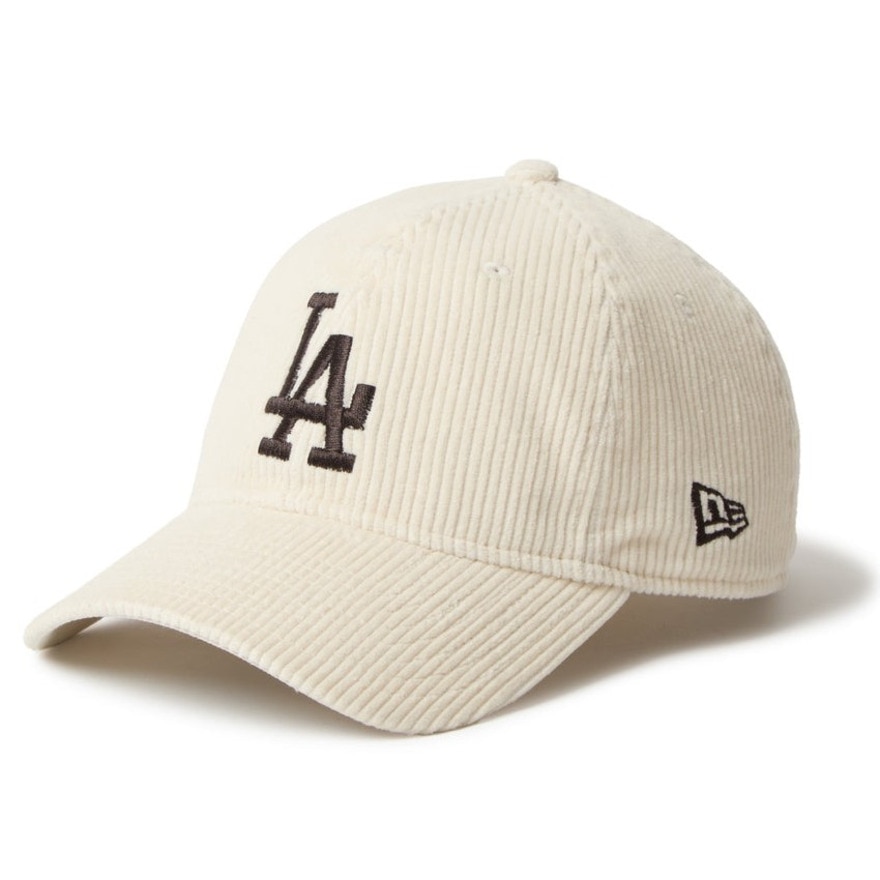 ニューエラ（NEW ERA）（メンズ、レディース）帽子 キャップ 9TWENTY Corduroy コーデュロイ ロサンゼルス・ドジャース アイボリー 14668031