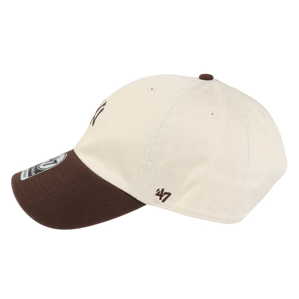 フォーティーセブン（47）（メンズ）キャップ 47 クリーンナップ ニューヨーク・ヤンキース 2-Tone Base Runner ナチュラル×ブラウン 14858278