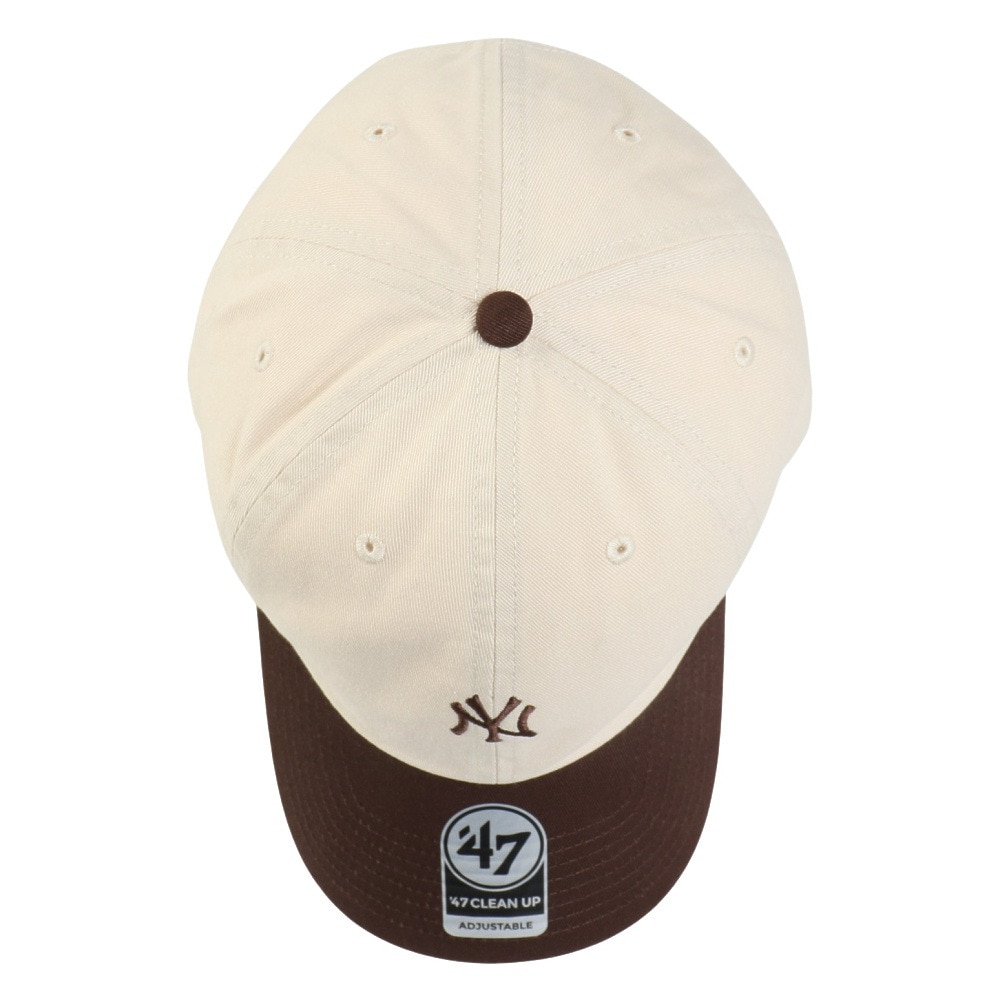 フォーティーセブン（47）（メンズ）キャップ 47 クリーンナップ ニューヨーク・ヤンキース 2-Tone Base Runner ナチュラル×ブラウン 14858278