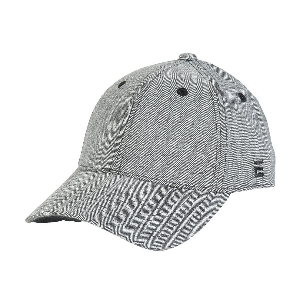 ecmelodi キャップ エルケクス（ELKEX）（メンズ）キャップ Eロゴヘリンボーンキャップ 黒