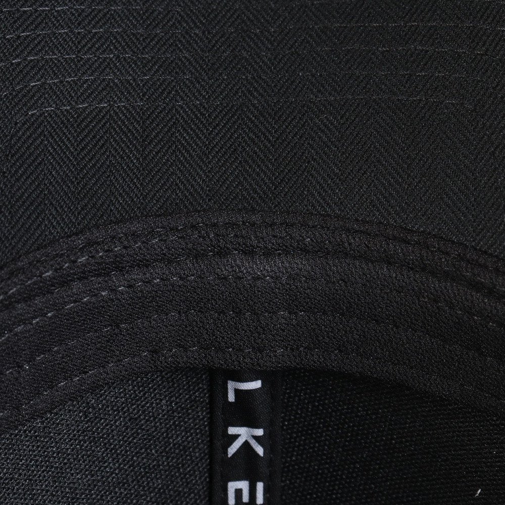 エルケクス（ELKEX）（メンズ）キャップ Eロゴヘリンボーンキャップ 黒