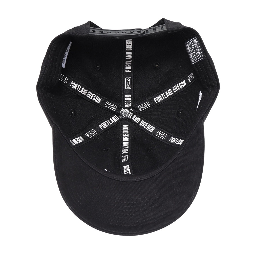 ライズ（RYZ）（メンズ）キャップ 刺繍デザインキャップ 黒 56-60cm RZ20ST25FW0019 BLK スポーツキャップ