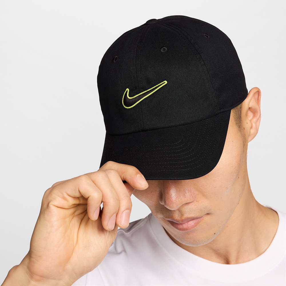ナイキ（NIKE）（メンズ）キャップ クラブ クラブ アンストラクチャード スウッシュ 黒 S-Lサイズ FB5369-013 スポーツキャップ