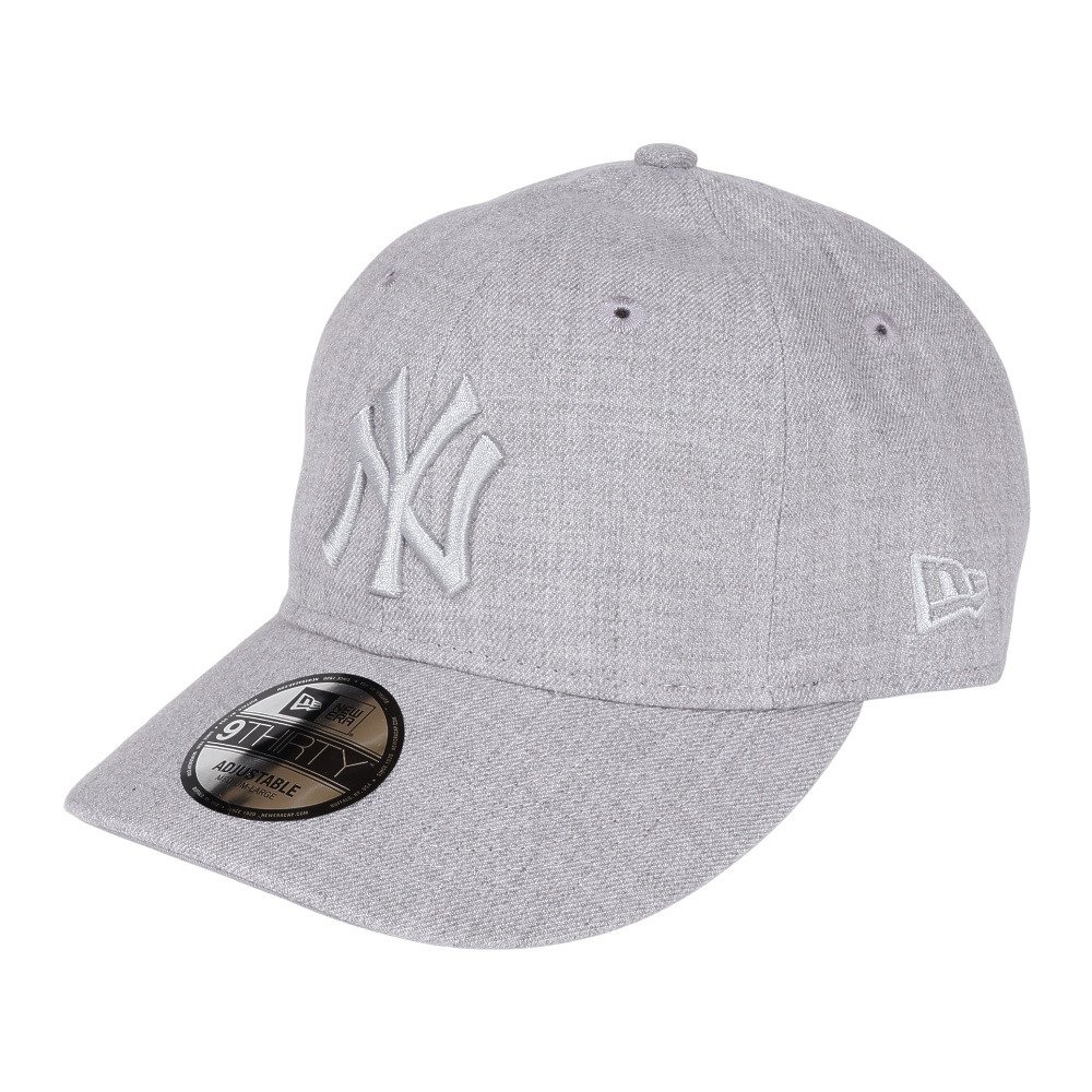 稀少サイズ【ニューエラ×ヤンキース】NYC ロゴ キャップ グレー×白ホワイト ニューエラ（NEW ERA）（メンズ、レディース）キャップ 9THIRTY MLB