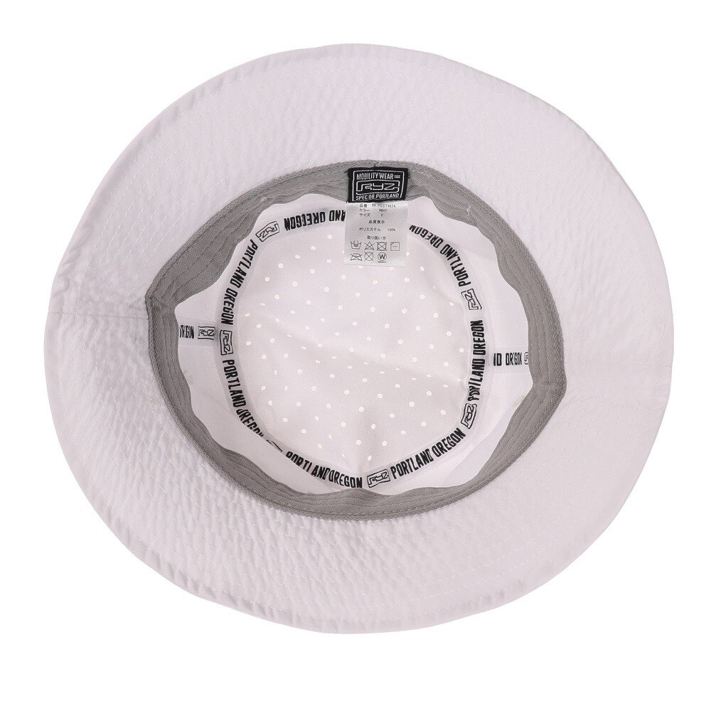 ライズ（RYZ）（メンズ）レーザーカットメッシュバケットハット 897R2ST4624 WHT