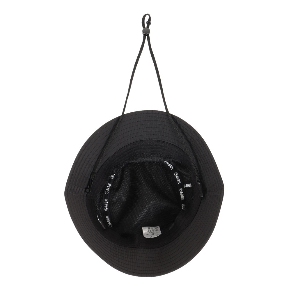 エアボーン（ARBN）（メンズ、レディース）ウォーターリペラント バケットハット AB2023SS-HAT001-BLK