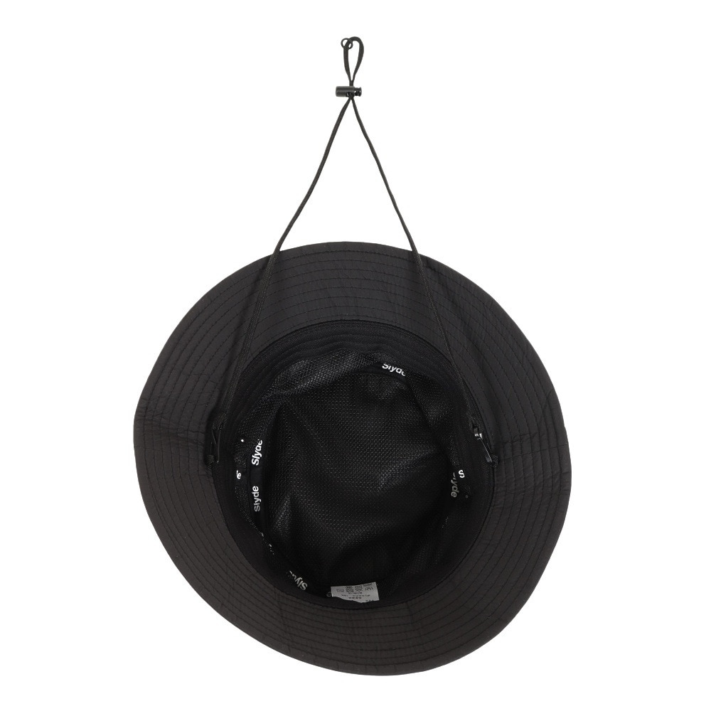 スライド（SLYDE）（メンズ、レディース）ウォーターリペラント バケットハット SL2023SS-HAT001-BLK