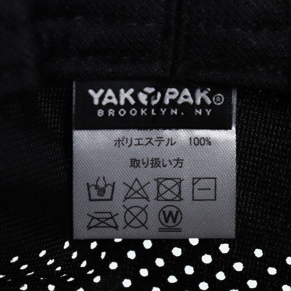 ヤックパック（YAK PAK）（メンズ）BIGレーザーカットメッシュハット YAK-PAK-24S003 BLK 熱中症対策