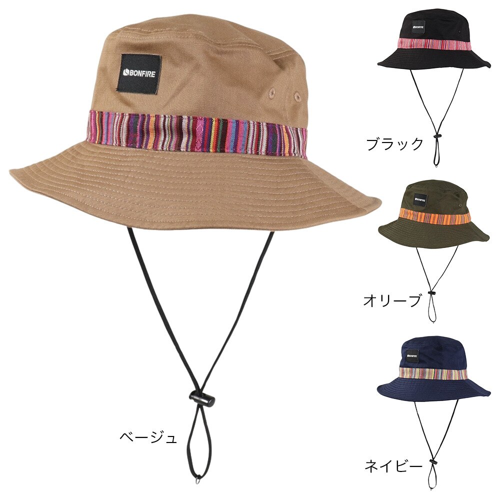 ボンファイア（Bonfire）（メンズ）パターンベルトハット 20BNF4SST2317 BLK