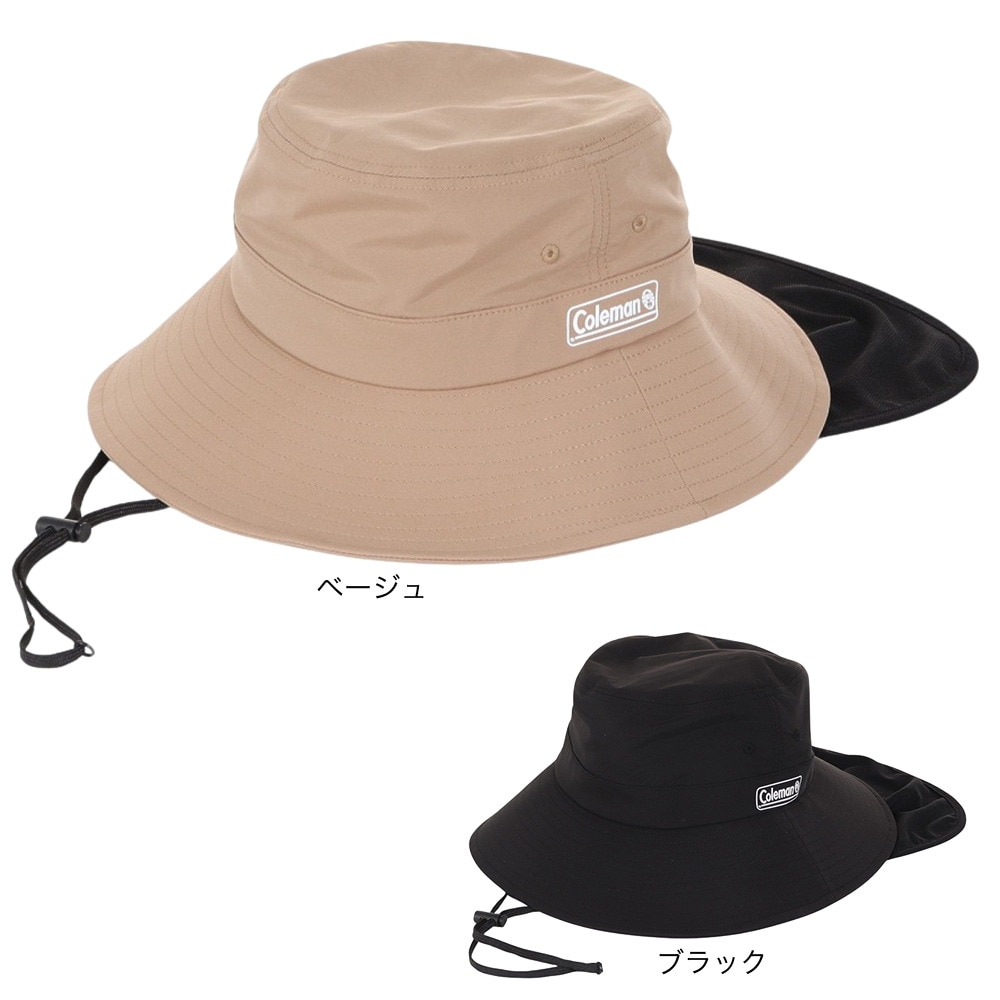 コールマン（Coleman）（メンズ）タレ付き アドベンチャーハット 187-0133 BLK