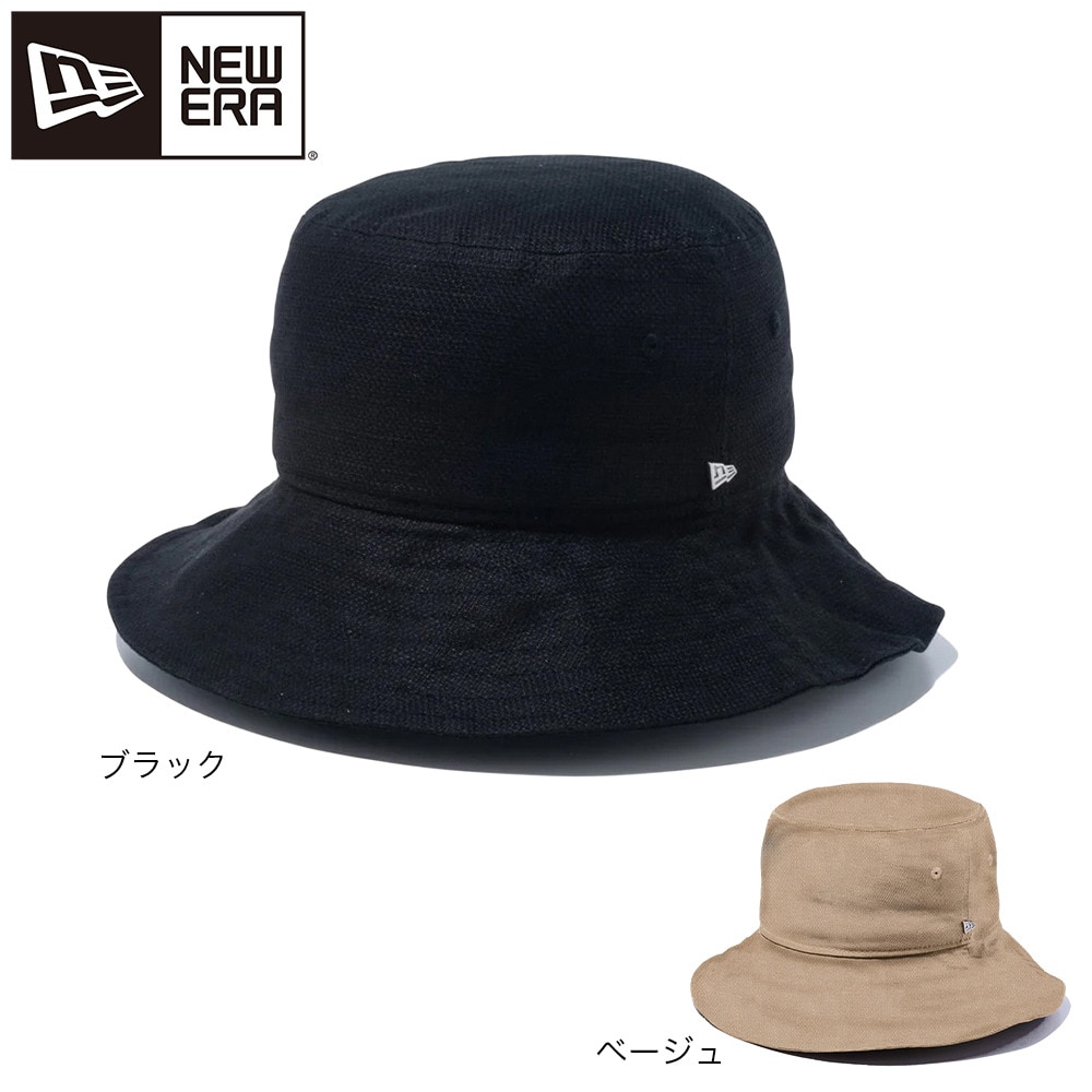 ニューエラ（NEW ERA）（メンズ、レディース）バケット03 ハット Cotton Flax ブラック 14109549