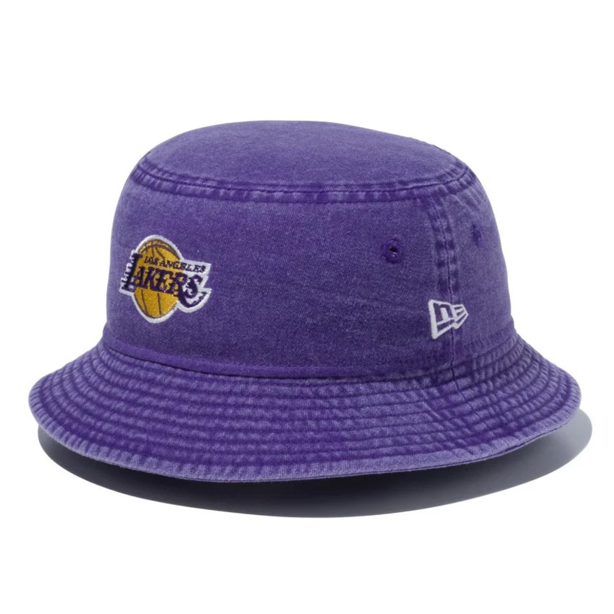 ニューエラ（NEW ERA）（メンズ、レディース）バケット01 ハット NBA Acid Wash ロサンゼルス・レイカーズ パープル 14109588