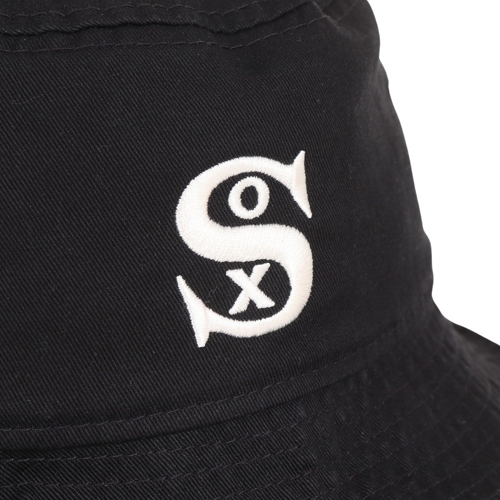ニューエラ（NEW ERA）（メンズ、レディース）バケット01 ハット シカゴ・ホワイトソックス クーパーズタウン ブラック 14109608