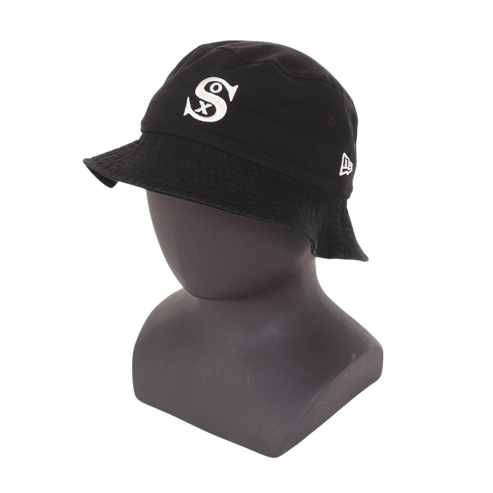 ニューエラ（NEW ERA）（メンズ、レディース）バケット01 ハット シカゴ・ホワイトソックス クーパーズタウン ブラック 14109608