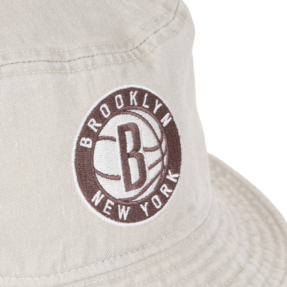 ニューエラ（NEW ERA）（メンズ、レディース）バケット01 ハット NBA Acid Wash ブルックリン・ネッツ ストーン 14109610