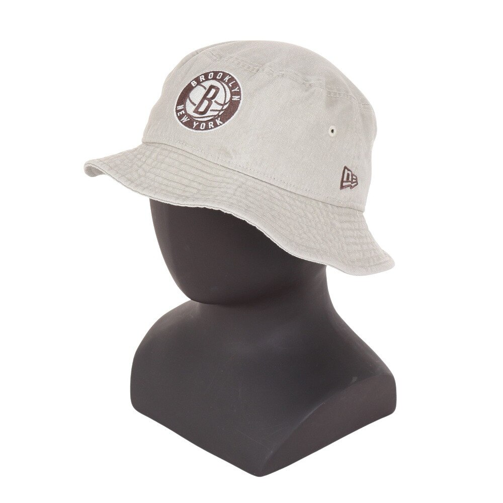 ニューエラ（NEW ERA）（メンズ、レディース）バケット01 ハット NBA Acid Wash ブルックリン・ネッツ ストーン 14109610