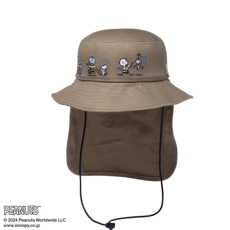 ニューエラ（NEW ERA）（キッズ）キッズ アドベンチャーライト サンシェード ピーナッツ スヌーピー チャーリー・ブラウン ハット 14124521 熱中症対策