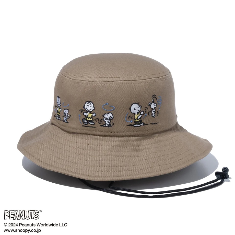 ニューエラ（NEW ERA）（キッズ）キッズ アドベンチャーライト サンシェード ピーナッツ スヌーピー チャーリー・ブラウン ハット 14124521 熱中症対策