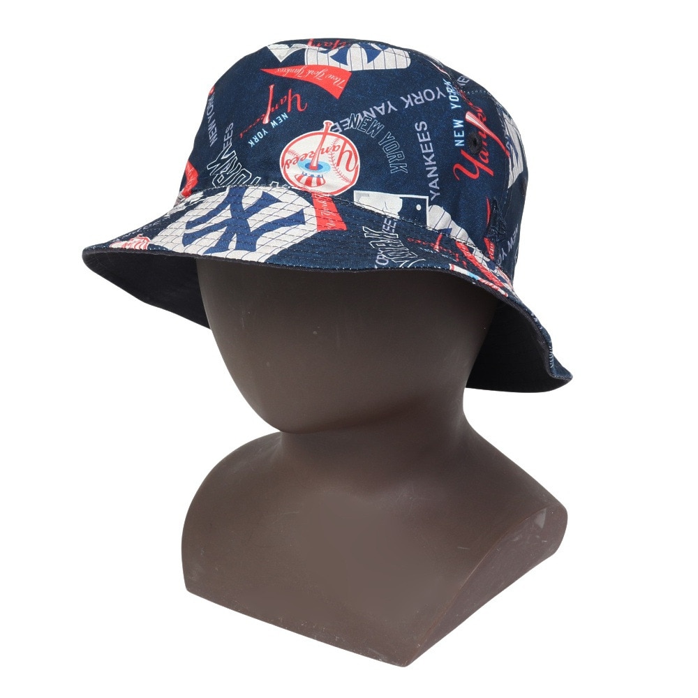 ニューエラ（NEW ERA）（メンズ、レディース）バケット01 リバーシブル MLB Reversible ハット ニューヨーク・ヤンキース 14307407