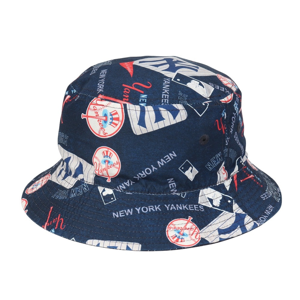 ニューエラ（NEW ERA）（メンズ、レディース）バケット01 リバーシブル MLB Reversible ハット ニューヨーク・ヤンキース 14307407