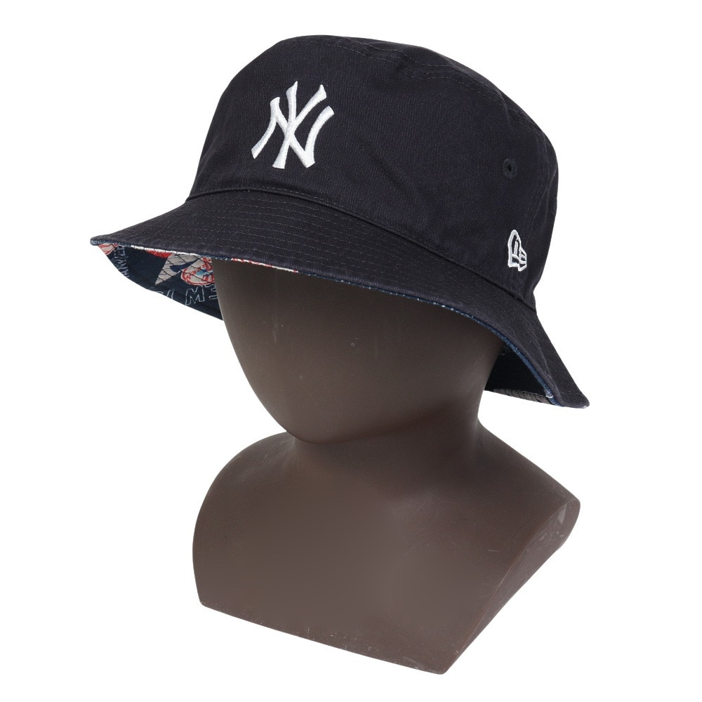 ニューエラ（NEW ERA）（メンズ、レディース）バケット01 リバーシブル MLB Reversible ハット ニューヨーク・ヤンキース 14307407