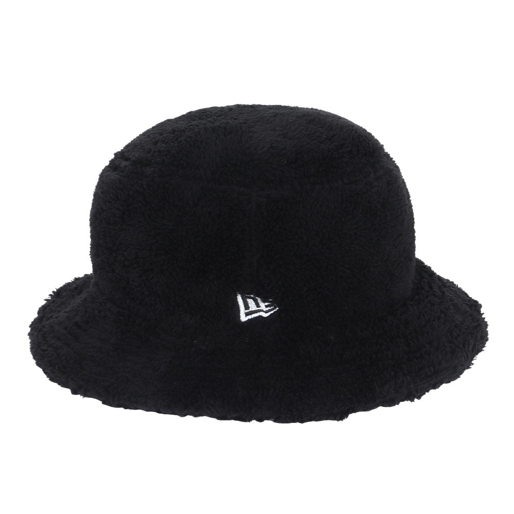 ニューエラ（NEW ERA）（メンズ、レディース）バケット01 ミンクフリース 14307410 黒 Mサイズ