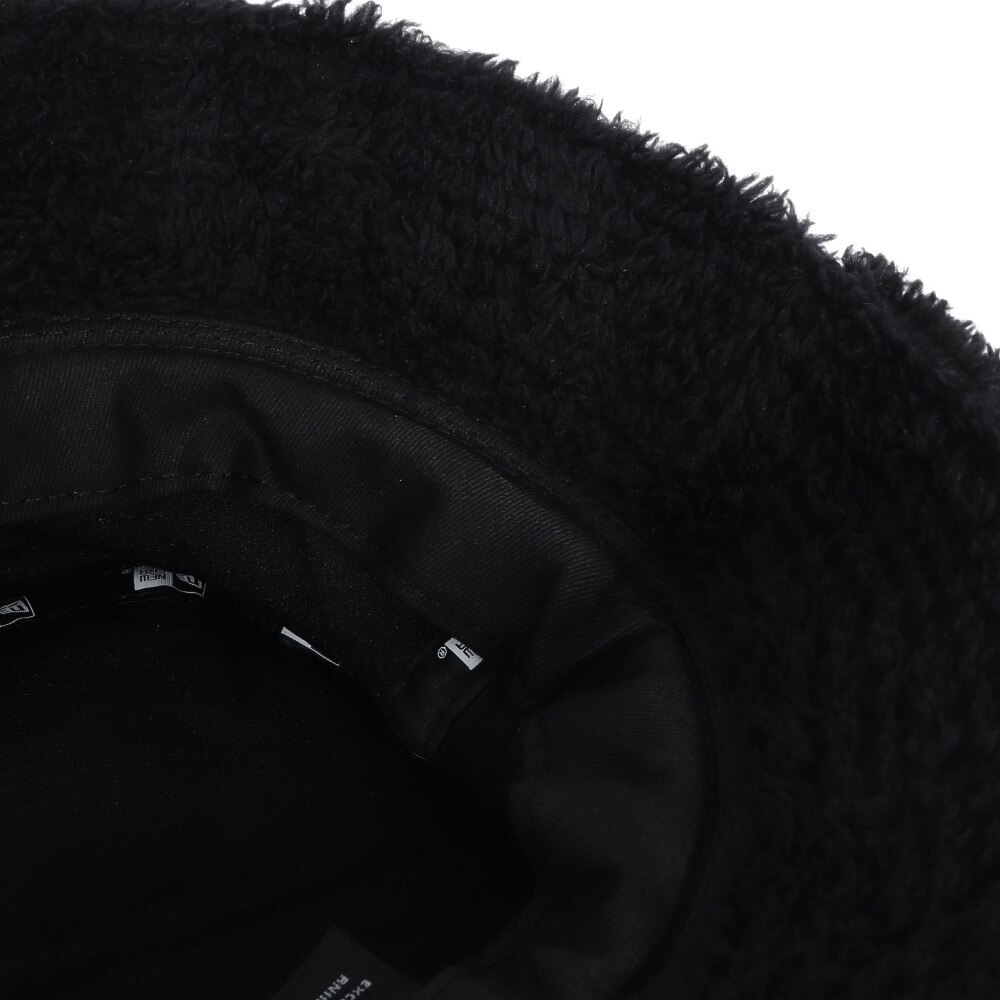 ニューエラ（NEW ERA）（メンズ、レディース）バケット01 ミンクフリース 14307410 黒 Mサイズ