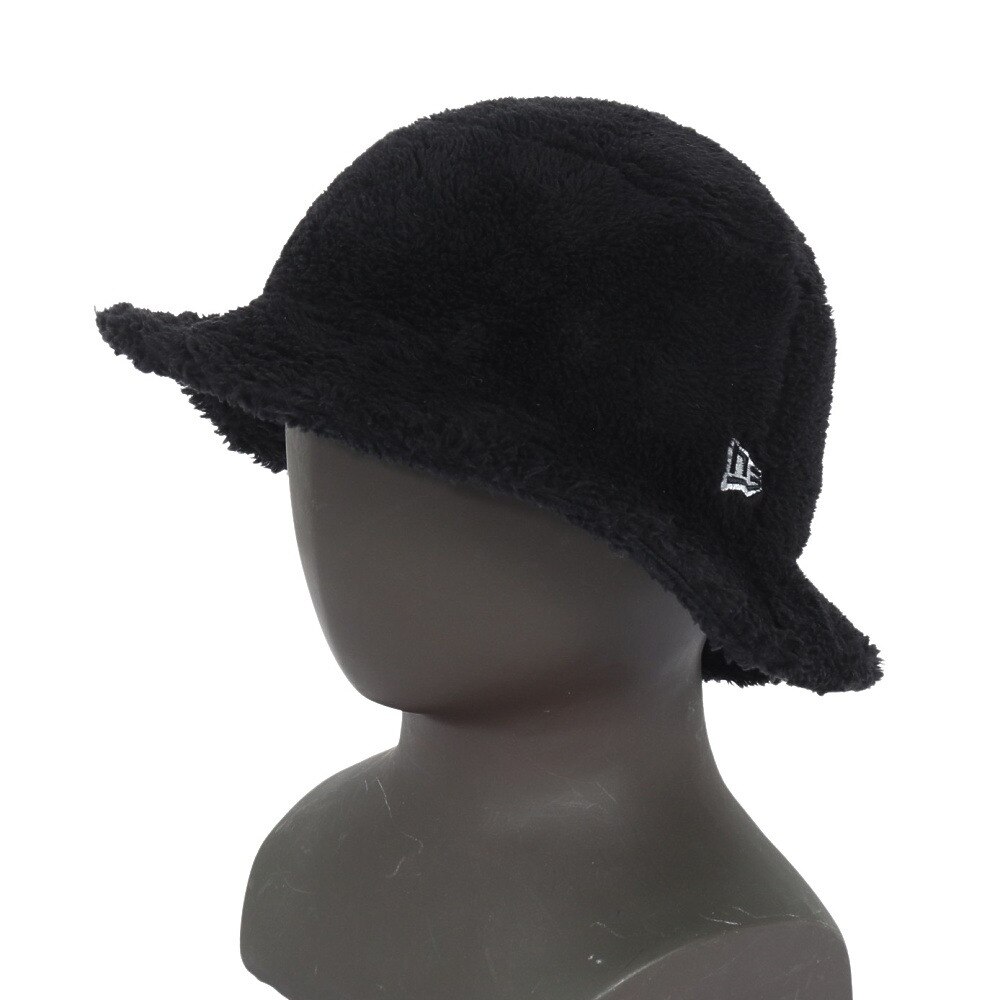 ニューエラ（NEW ERA）（メンズ、レディース）バケット01 ミンクフリース 14307410 黒 Mサイズ