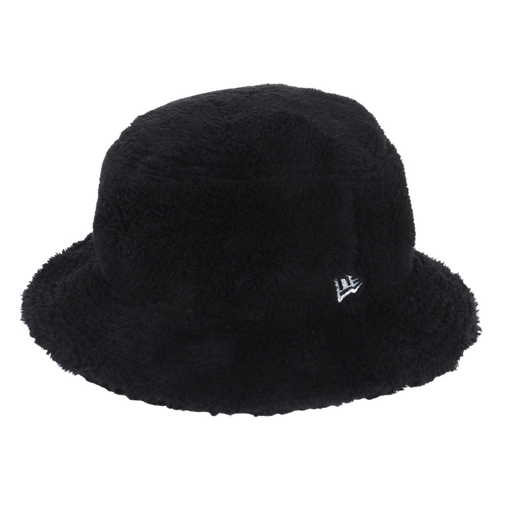 ニューエラ（NEW ERA）（メンズ、レディース）バケット01 ミンクフリース 14307410 黒 Mサイズ