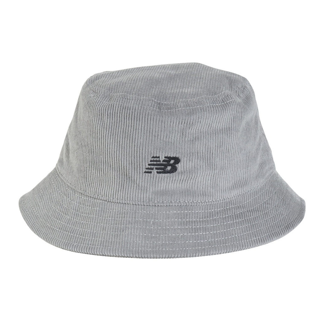 ニューバランス（new balance）（メンズ、レディース）帽子 コーデュロイバケットハット LAH43006SLA グレー M-LLサイズ