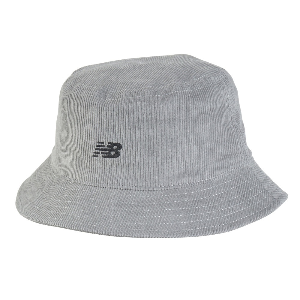 ニューバランス（new balance）（メンズ、レディース）帽子 コーデュロイバケットハット LAH43006SLA グレー M-LLサイズ