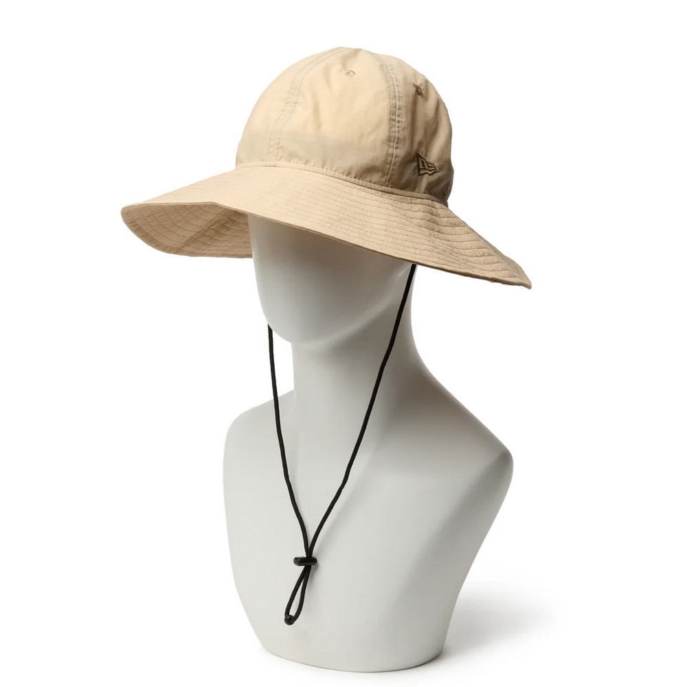 ニューエラ（NEW ERA）（メンズ、レディース）ハット エクスプローラー ワイドブリム サンドベージュ S-Lサイズ BGE 14388419 速乾 撥水 軽量 カジュアル 