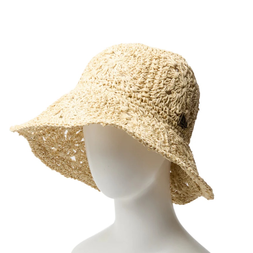 ニューエラ（NEW ERA）（メンズ、レディース）帽子 ハット アドベンチャー ワイドブリム Paper Crochet Hat ライトベージュ S-Mサイズ(57-59cm) 14419295