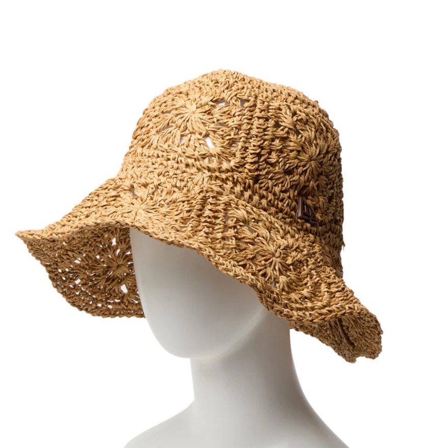 ニューエラ（NEW ERA）（メンズ、レディース）帽子 ハット アドベンチャー ワイドブリム Paper Crochet Hat ベージュ S-Lサイズ(57-61cm) 14419297