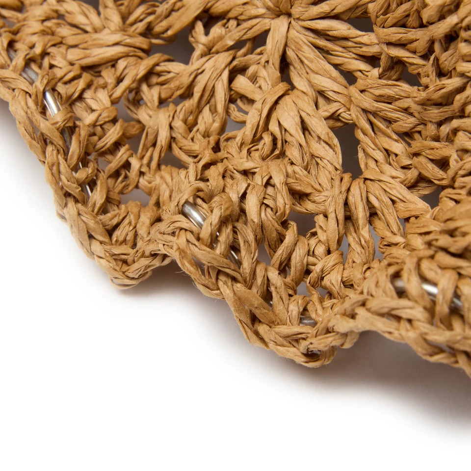ニューエラ（NEW ERA）（メンズ、レディース）帽子 ハット アドベンチャー ワイドブリム Paper Crochet Hat ベージュ S-Lサイズ(57-61cm) 14419297
