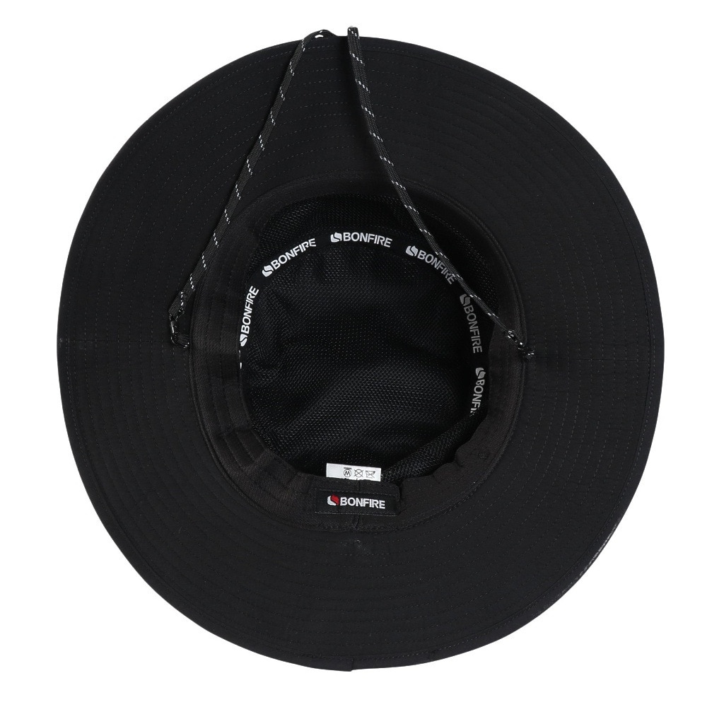 ボンファイア（Bonfire）（メンズ）帽子 ベンチレーションハット 黒 20BNF5SST2367 BLK UVカット 紫外線対策 吸汗速乾 接触冷感 暑さ対策 熱中症対策 お出かけ