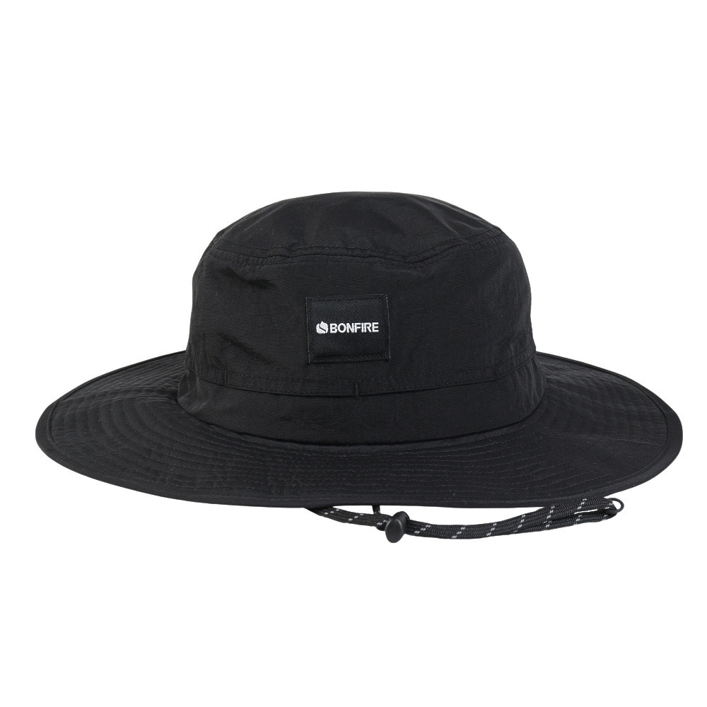 ボンファイア（Bonfire）（メンズ）帽子 ベンチレーションハット 黒 20BNF5SST2367 BLK UVカット 紫外線対策 吸汗速乾 接触冷感 暑さ対策 熱中症対策 お出かけ