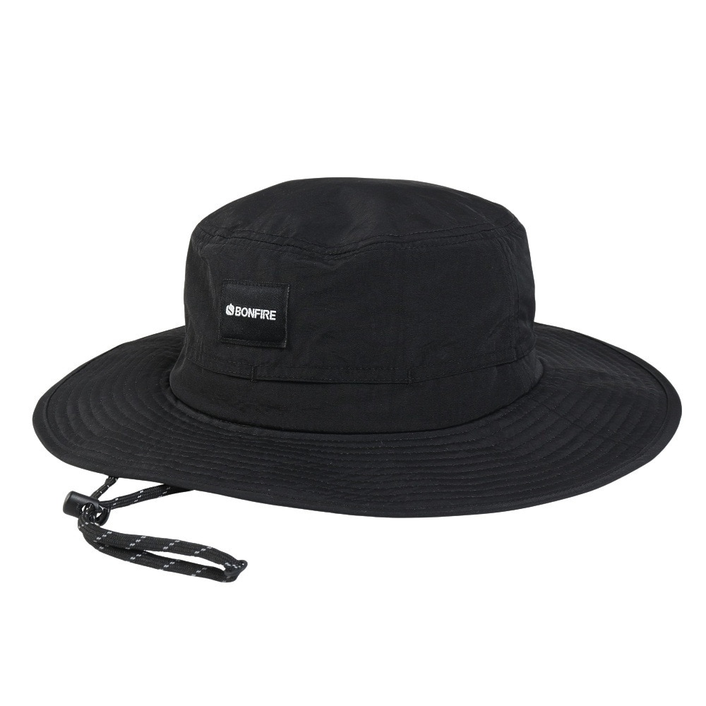 ボンファイア（Bonfire）（メンズ）帽子 ベンチレーションハット 黒 20BNF5SST2367 BLK UVカット 紫外線対策 吸汗速乾 接触冷感 暑さ対策 熱中症対策 お出かけ