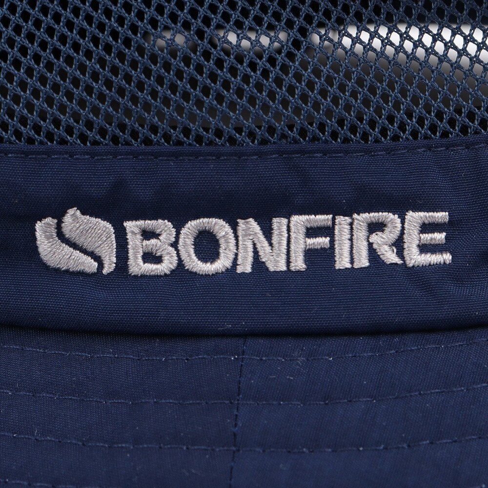ボンファイア（Bonfire）（メンズ）帽子 サンシェードハット 紺 20BNF5SST2368 NVY 吸汗速乾 接触冷感 リフレクター UVカット 紫外線 撥水 園芸 ガーデニング