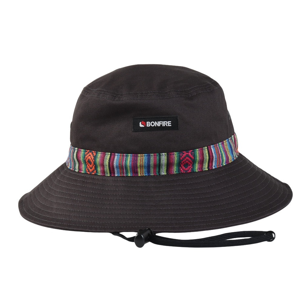 ボンファイア（Bonfire）（メンズ）パターンベルトハット チャコールグレー 20BNF5SST2369 CGRY UVカット 紫外線対策 紫外線予防 吸汗速乾 接触冷感 おしゃれ 
