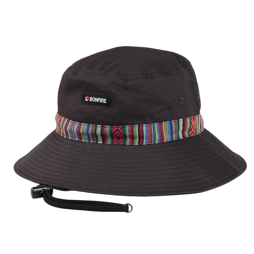 ボンファイア（Bonfire）（メンズ）パターンベルトハット チャコールグレー 20BNF5SST2369 CGRY UVカット 紫外線対策 紫外線予防 吸汗速乾 接触冷感 おしゃれ 