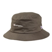 (メンズ)帽子 TWILL SCRIPT ハット ダークグリーン 58cm C8-B714C 670 バゲットハット バゲハ
