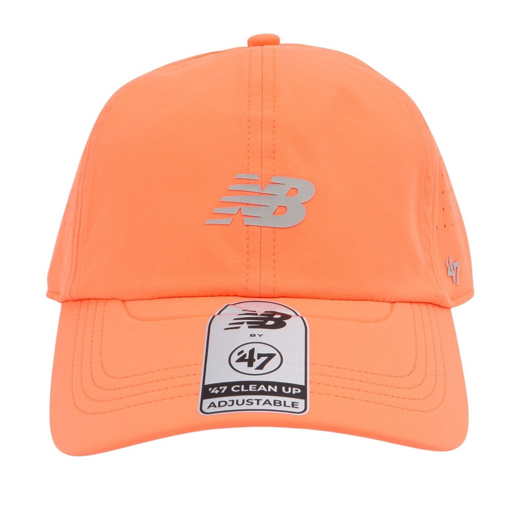 ニューバランス（new balance）（メンズ、レディース）帽子 キャップ 47 Clean Up Ultimate Run オレンジ LAH00143HMO 接触冷感  速乾 再帰反射 UPF30+ 調節可