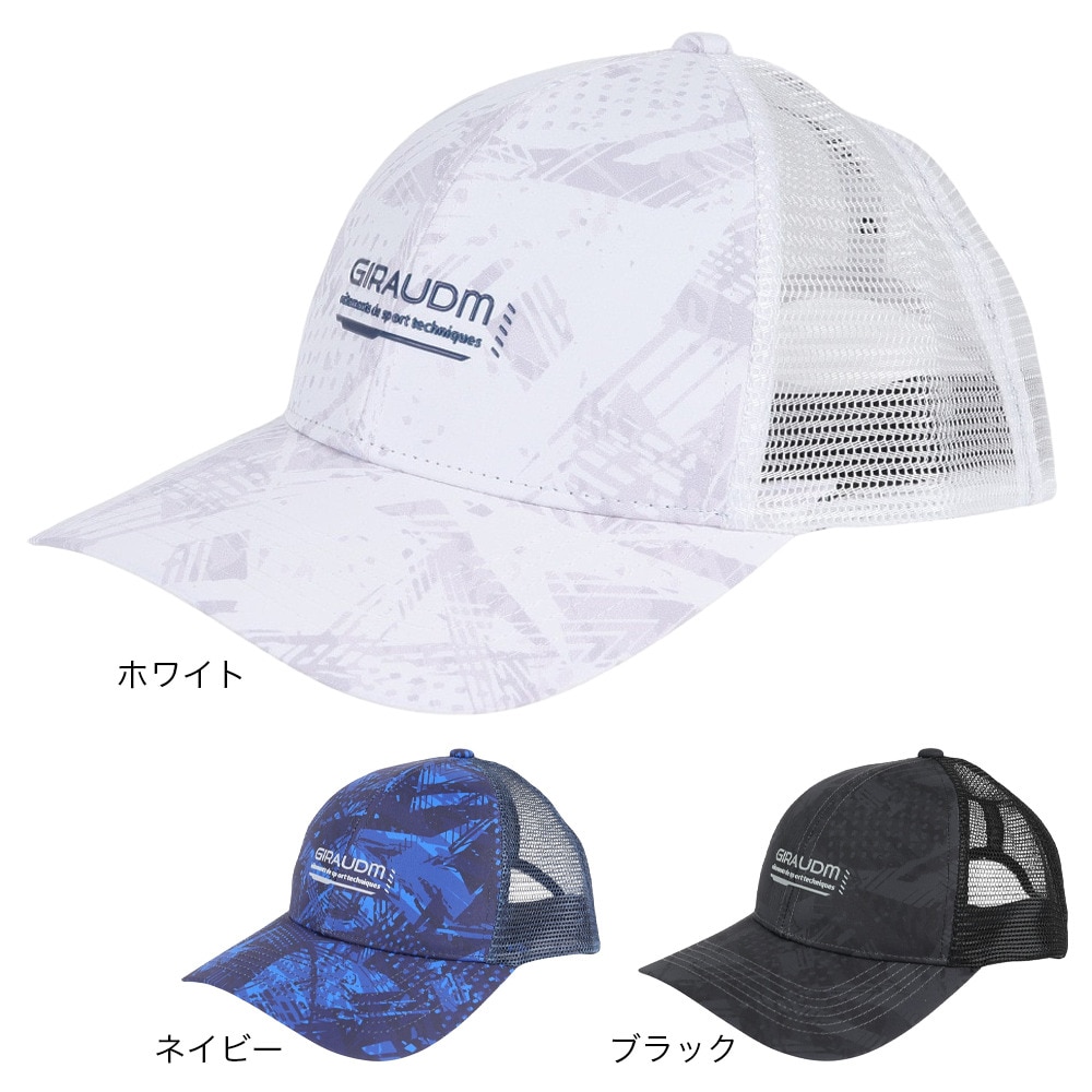 ジローム（GIRAUDM）（メンズ）マルチパターン メッシュキャップ CP4S0001-WA897-GRST BLK 熱中症対策